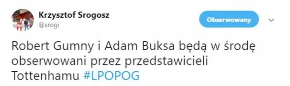 Tottenham obserwuje DWÓCH Polaków podczas meczu Lecha z Pogonią